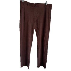 Betabrand Pants Women's XL Yoga Pant Dress Pant Brown Stretch Boot Dress Trouser